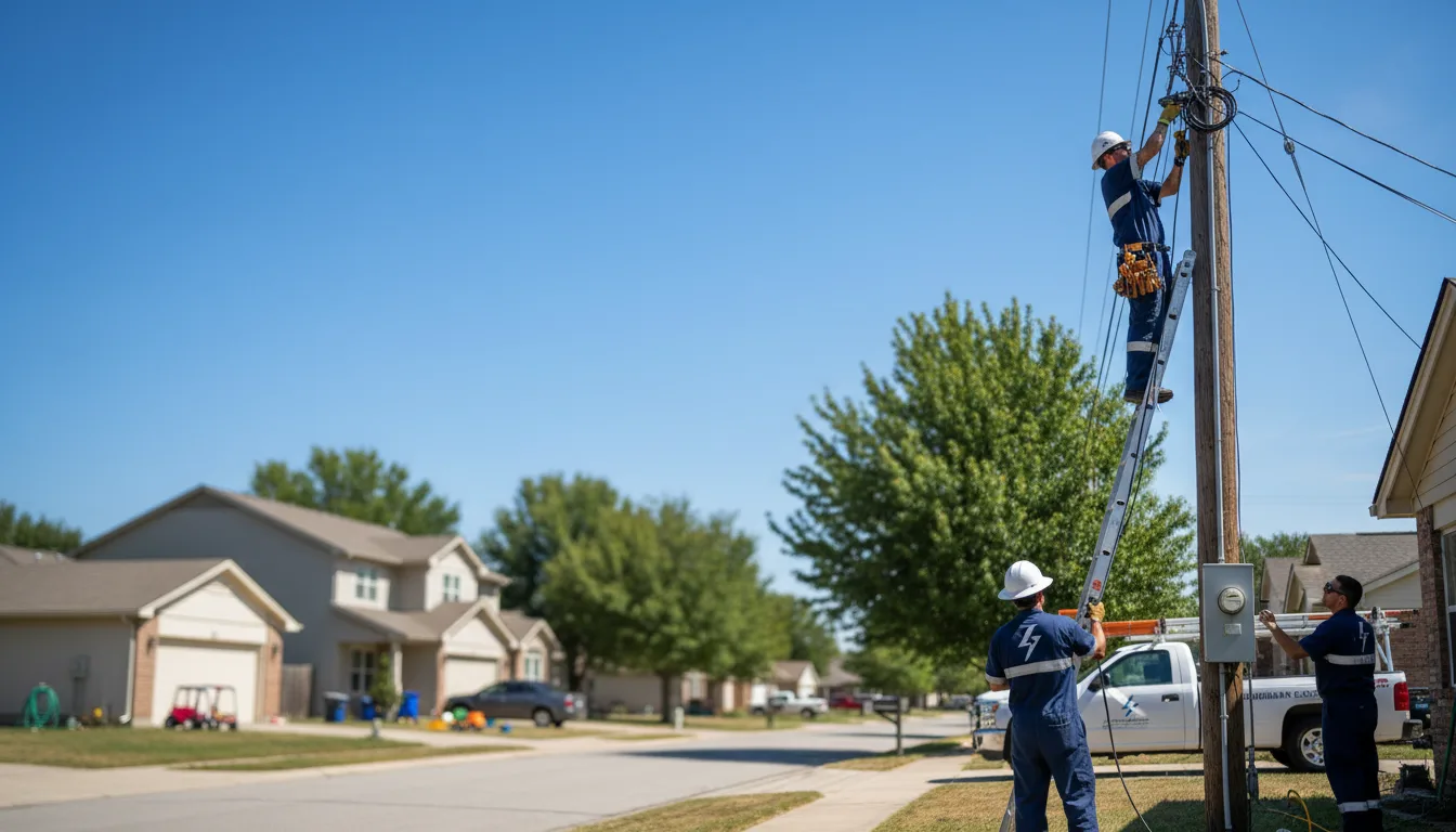 Residential electrician providing installation services in Elmore, MN